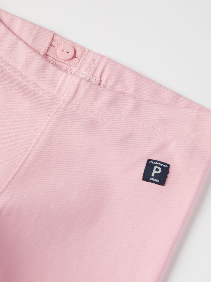 Pink Organic Kids Cycle Shorts from the Polarn O. Pyret kidswear collection. The best ethical kids clothes