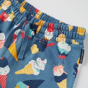 Ice Cream Print Kids Jersey Shorts from the Polarn O. Pyret kidswear collection. Ethically produced kids clothing.