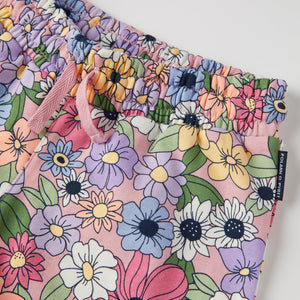 Floral Print Kids Jersey Shorts from the Polarn O. Pyret kidswear collection. The best ethical kids clothes