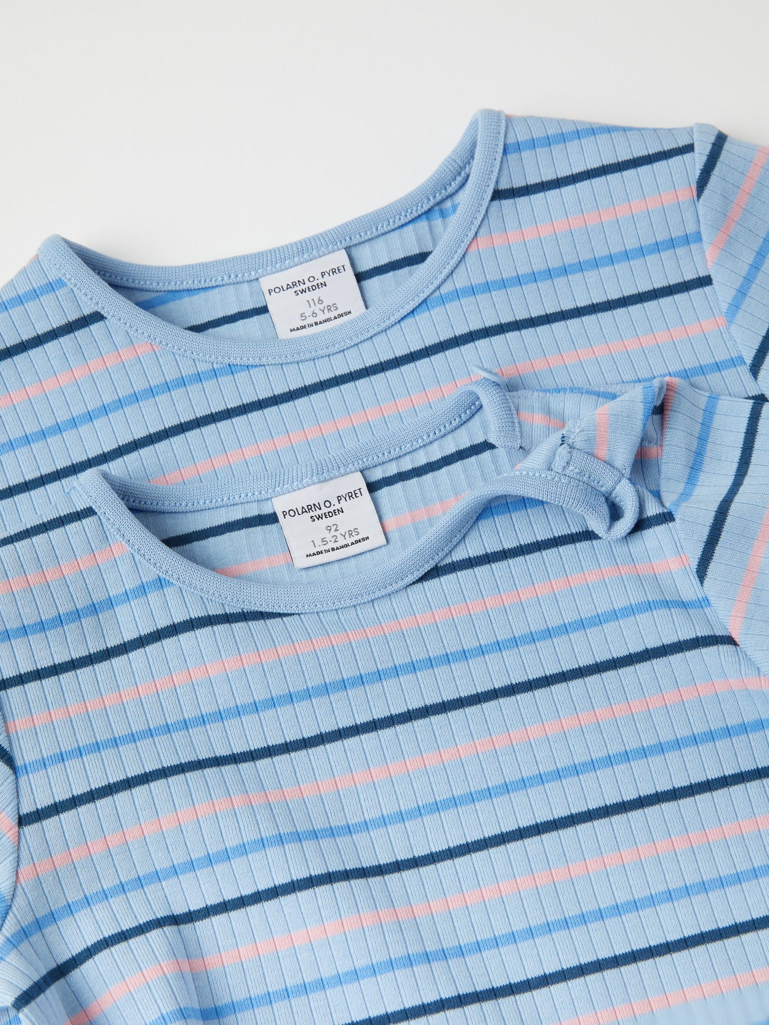 Striped Cotton Kids T-Shirt from the Polarn O. Pyret kidswear collection. Nordic kids clothes made from sustainable sources.