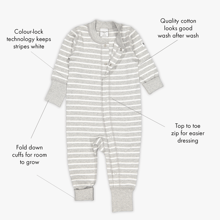 PO.P Stripe Baby All-In-One
