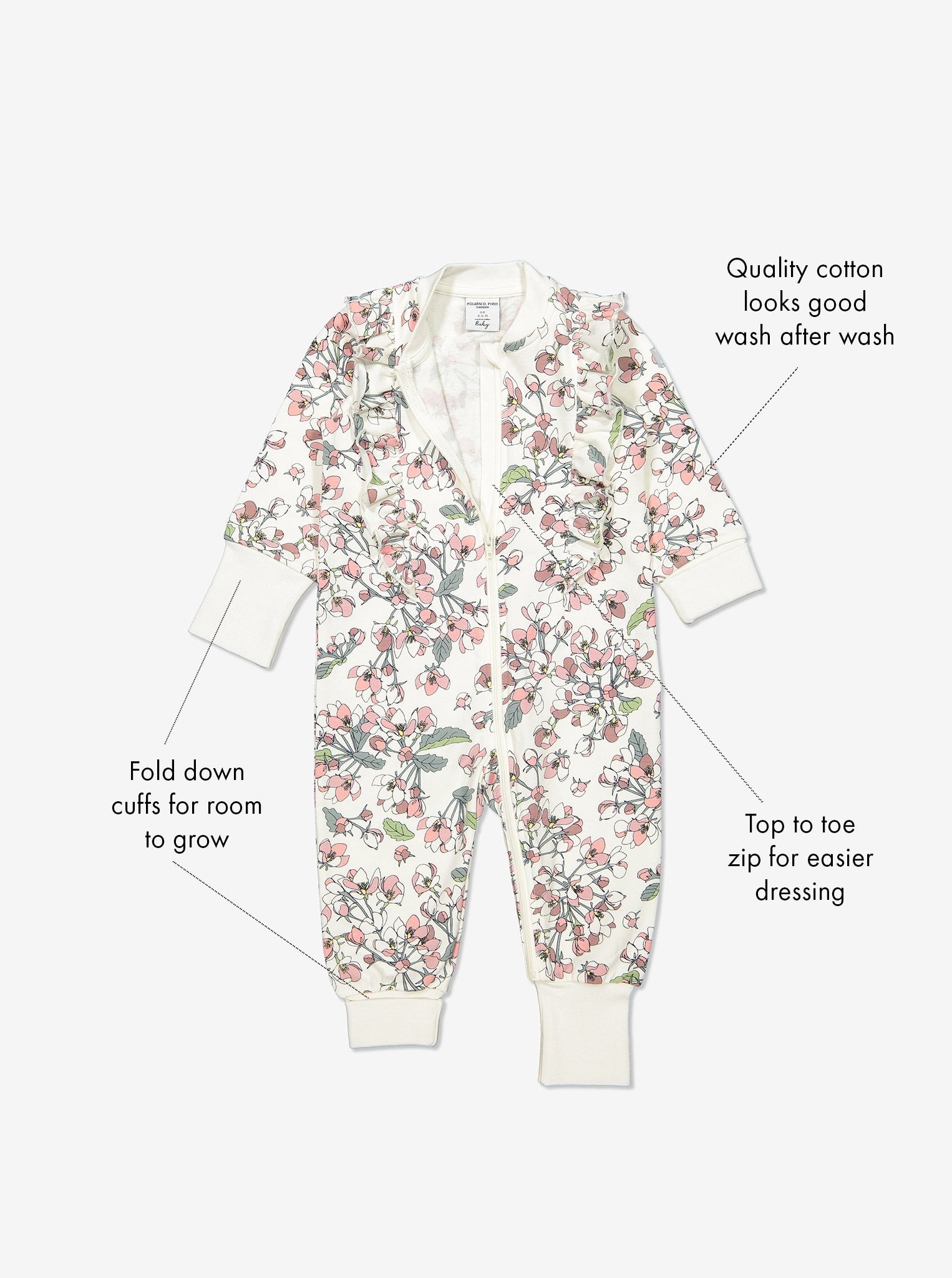 Floral Print Baby All-in-one