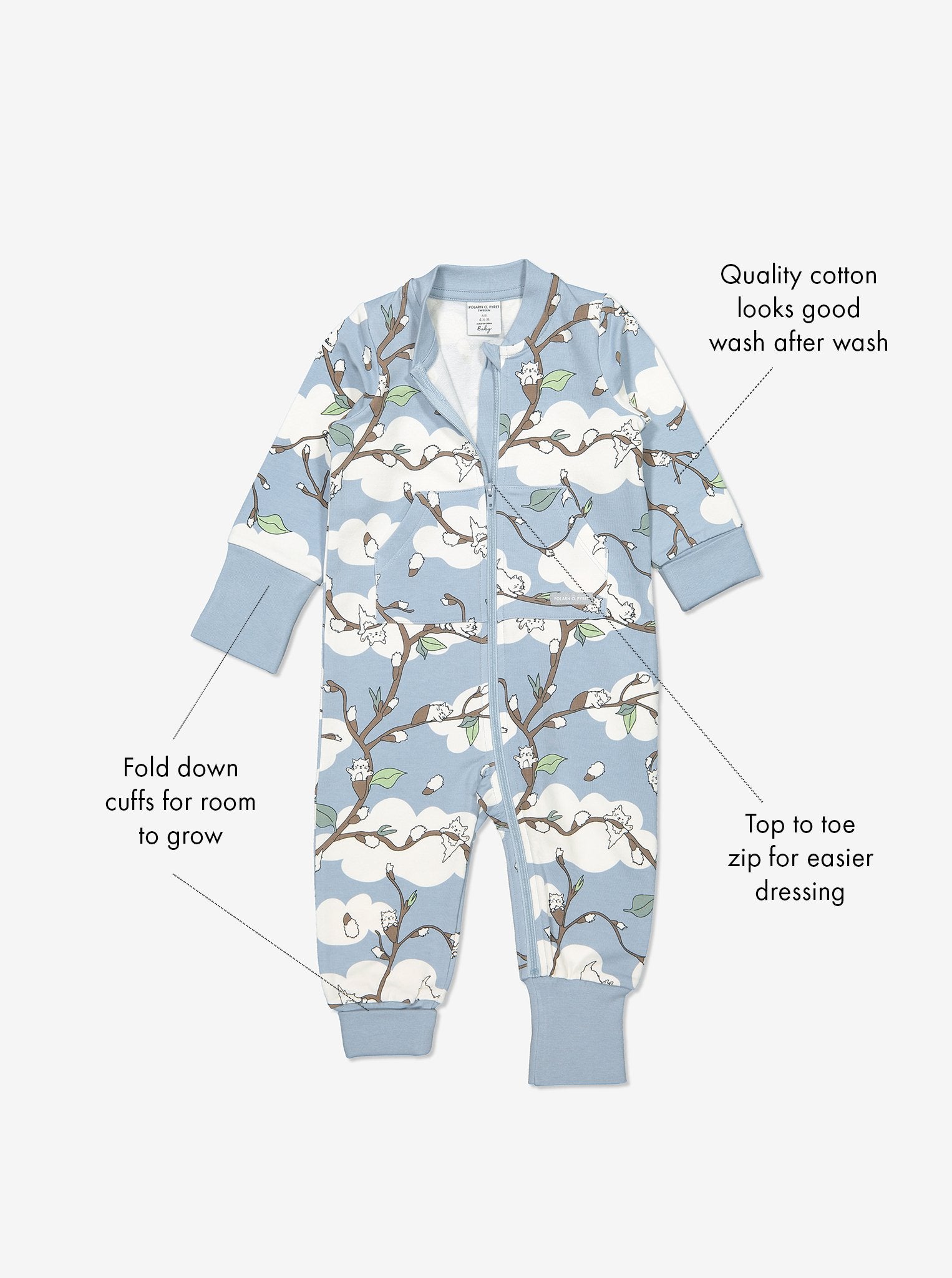 Cat Print Baby All-in-One