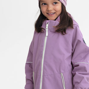 Waterproof Kids Shell Jacket with Magnetic Zip