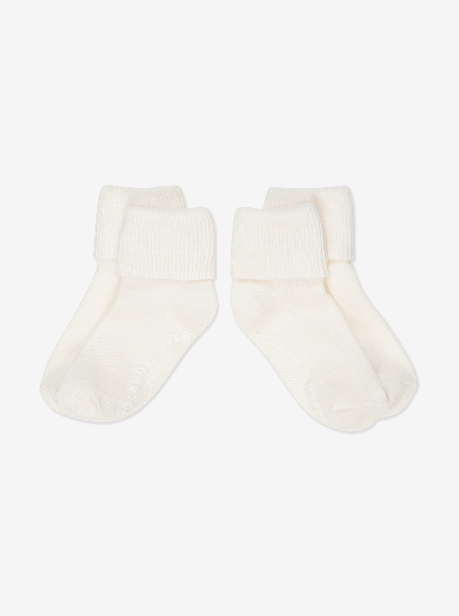 kids socks in white, Unisex quality 2 Pack antislip organic cotton baby socks 