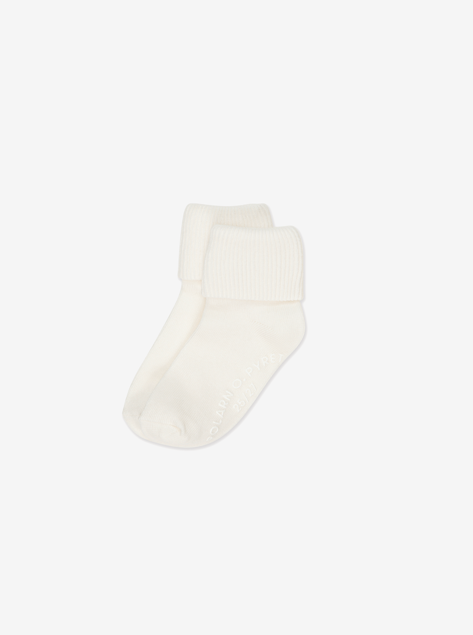 kids socks in white, Unisex quality 2 Pack antislip organic cotton baby socks 