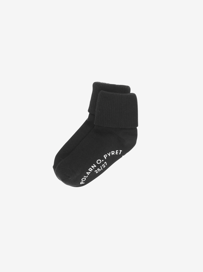 kids socks in black, Unisex quality2 Pack antislip organic cotton baby socks 