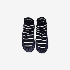 PO.P Stripe Moccasin Slipper Socks