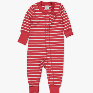 PO.P Stripe Baby All-In-One Red Unisex Preterm-2y