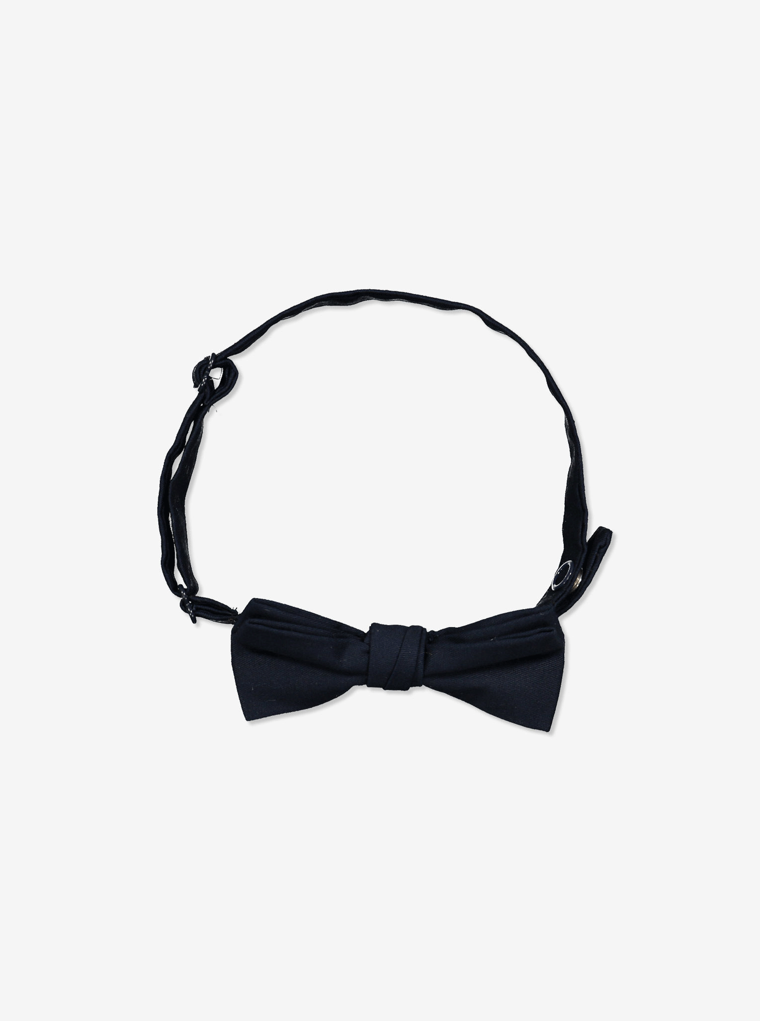 kids organic cotton navy bow tie, adjustable easy use, ethical kids clothes 