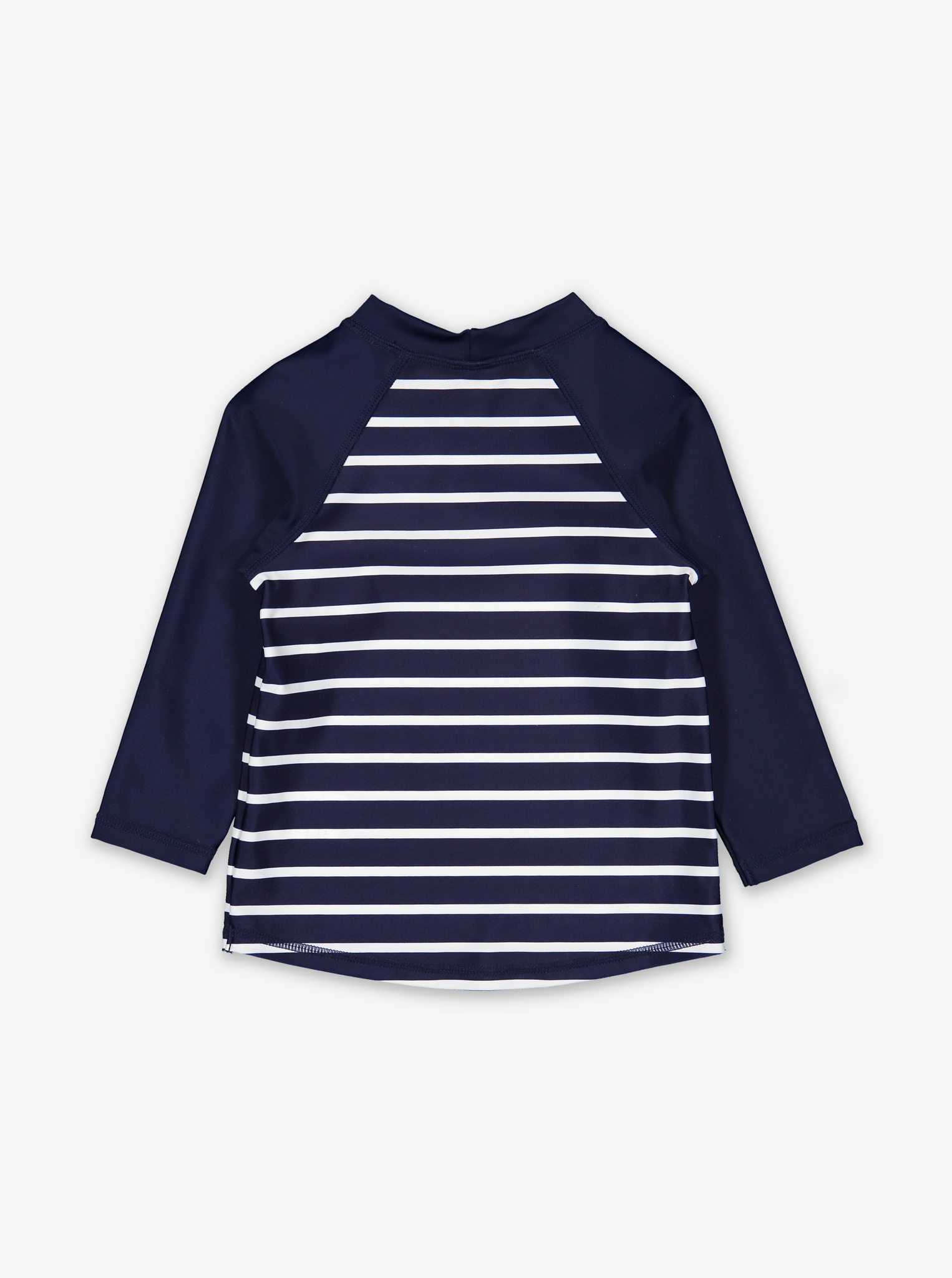 UPF 5UPF 50 navy coloured kids rash guard with long sleeves. Made with soft, UV protected fabric that is gentle on boys & girls skin.