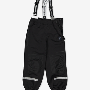 Kids Waterproof Shell Trousers Black