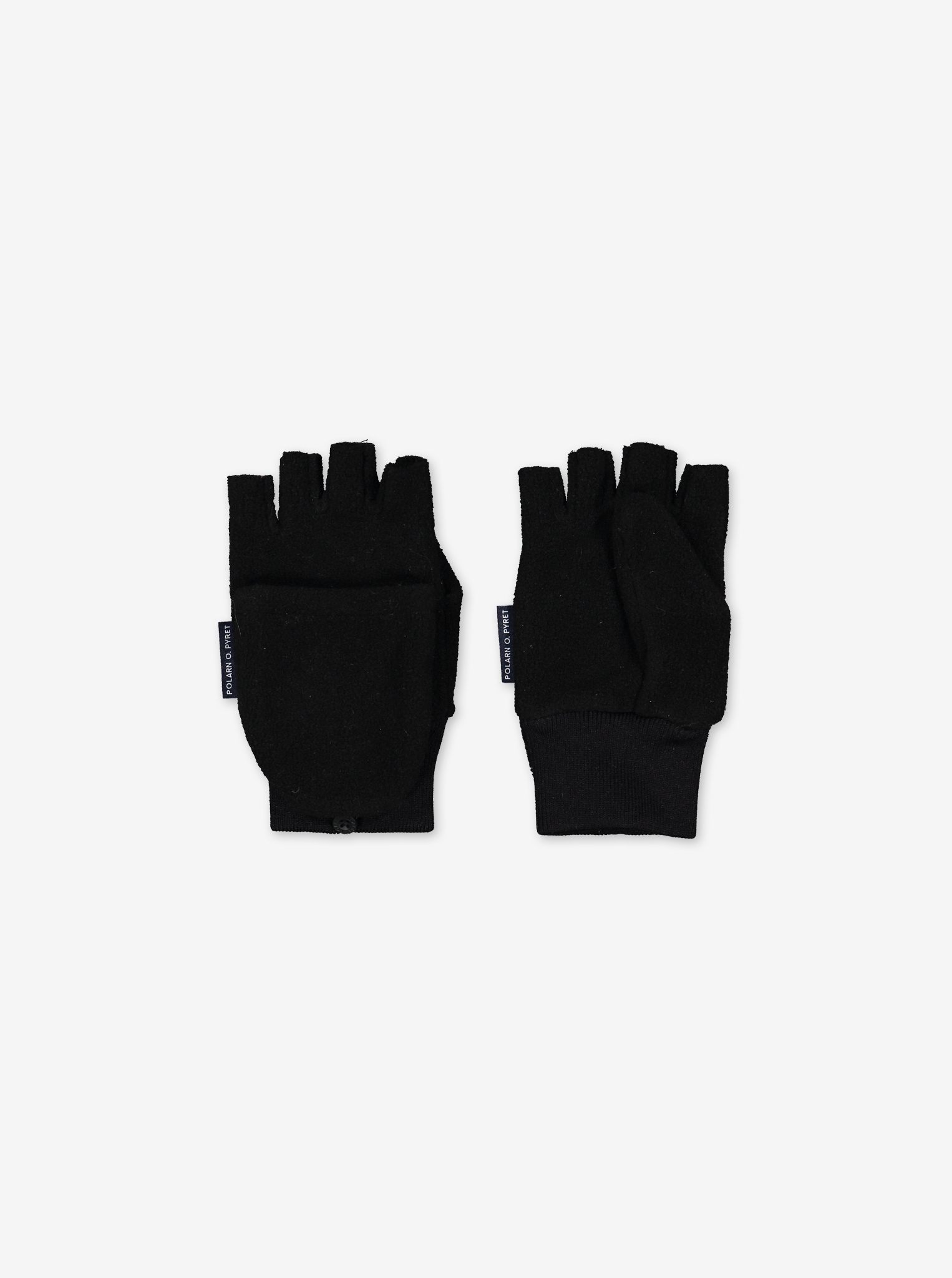 Flip-Top Kids Gloves Black Unisex 2-12y