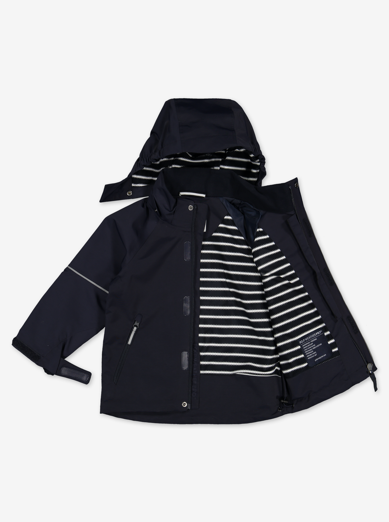 Waterproof Kids Shell Jacket---Navy---Unisex---9m-12y