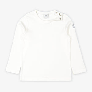 white classic kids top, ethical organic cotton, polarn o. pyret quality