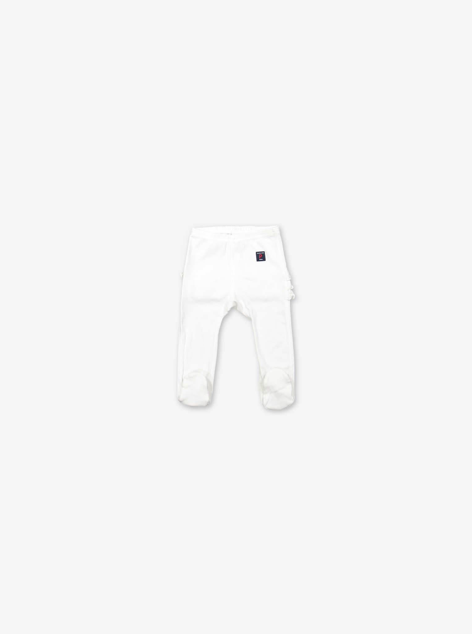 Organic Baby Trousers White Girl 0-6m
