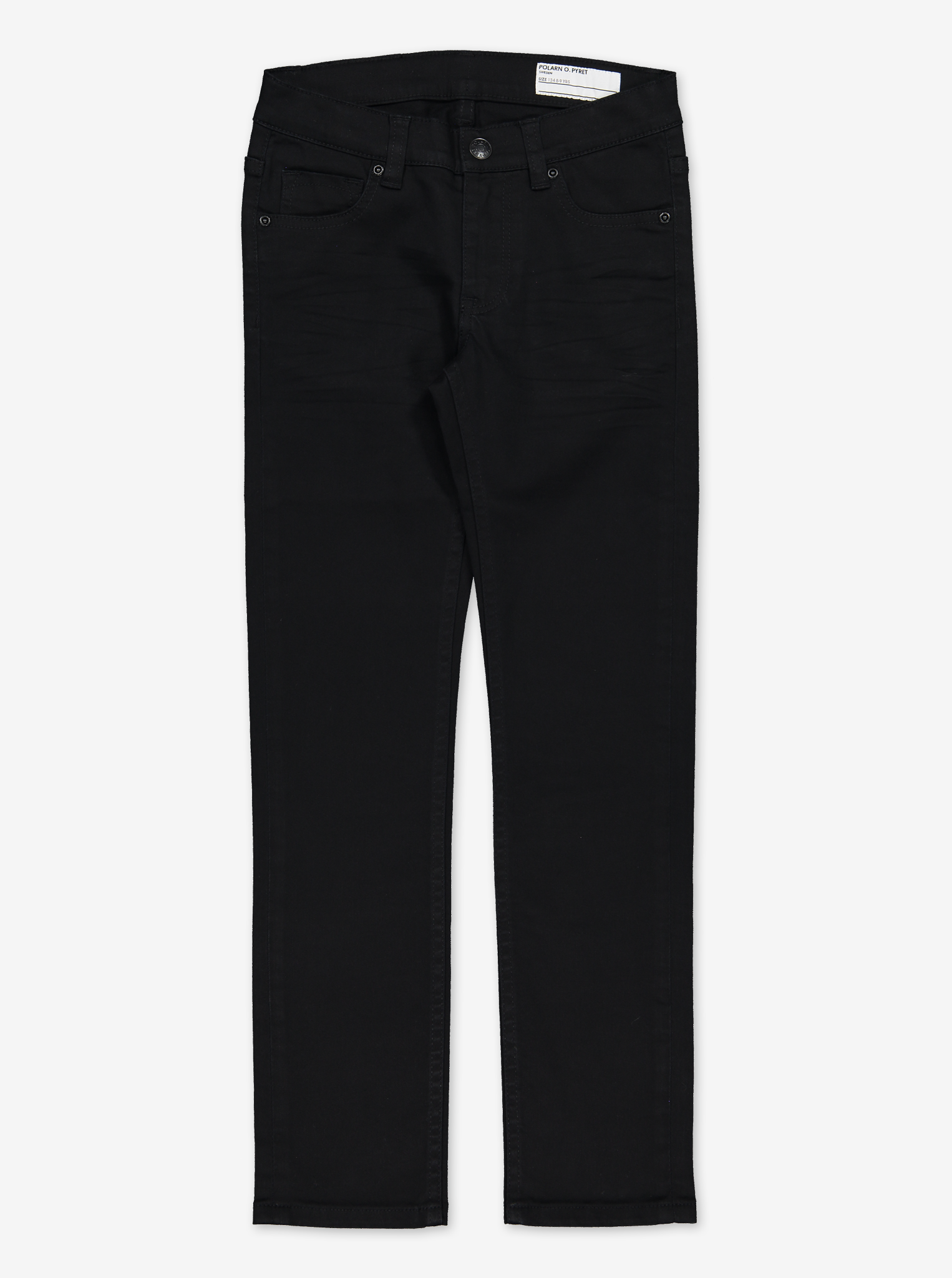 Black Slim Fit Kids Jeans Black Unisex 6-12y