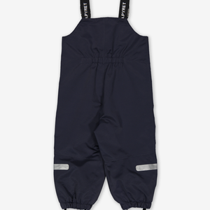 Waterproof Shell Baby Dungarees-Unisex-Blue-6m-2y
