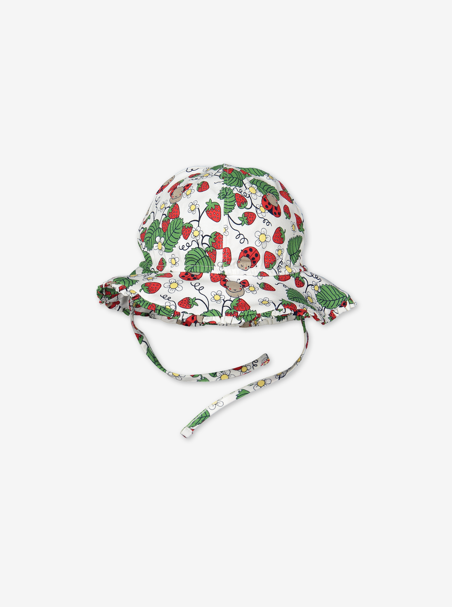 Summer Strawberry Baby Hat-Girl-1-24m-White