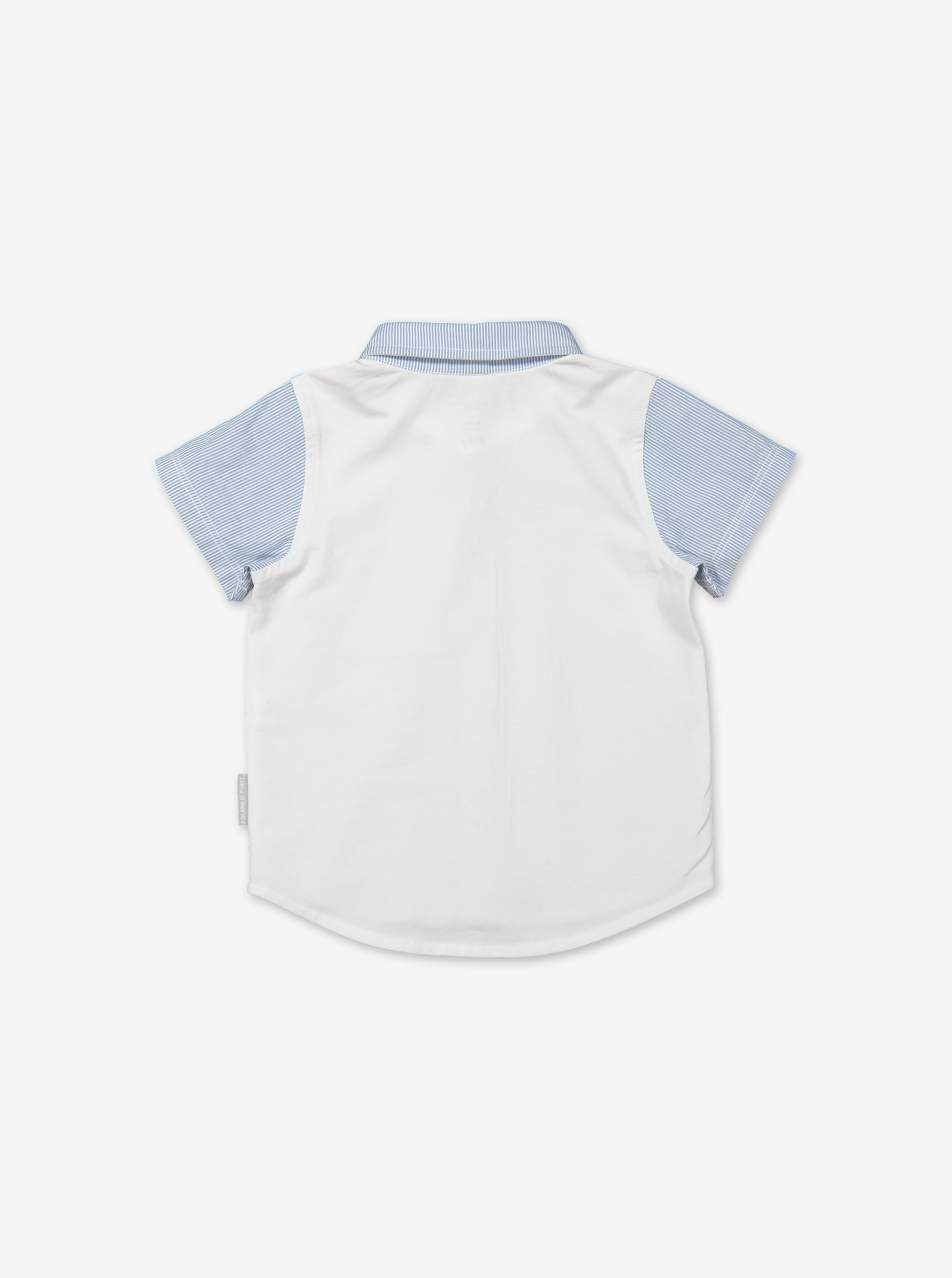 Stripe polo shirt for baby-Boy-6-12y-White