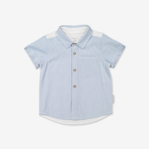 Stripe polo shirt for baby-Boy-6-12y-White