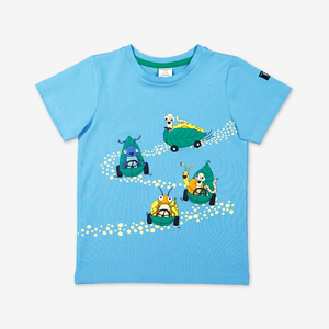 Kids Bug Racing T-Shirt-Boy-1-6y-Blue