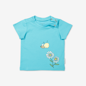 Organic Baby T-Shirt-Unisex-2m-1y-Turquoise