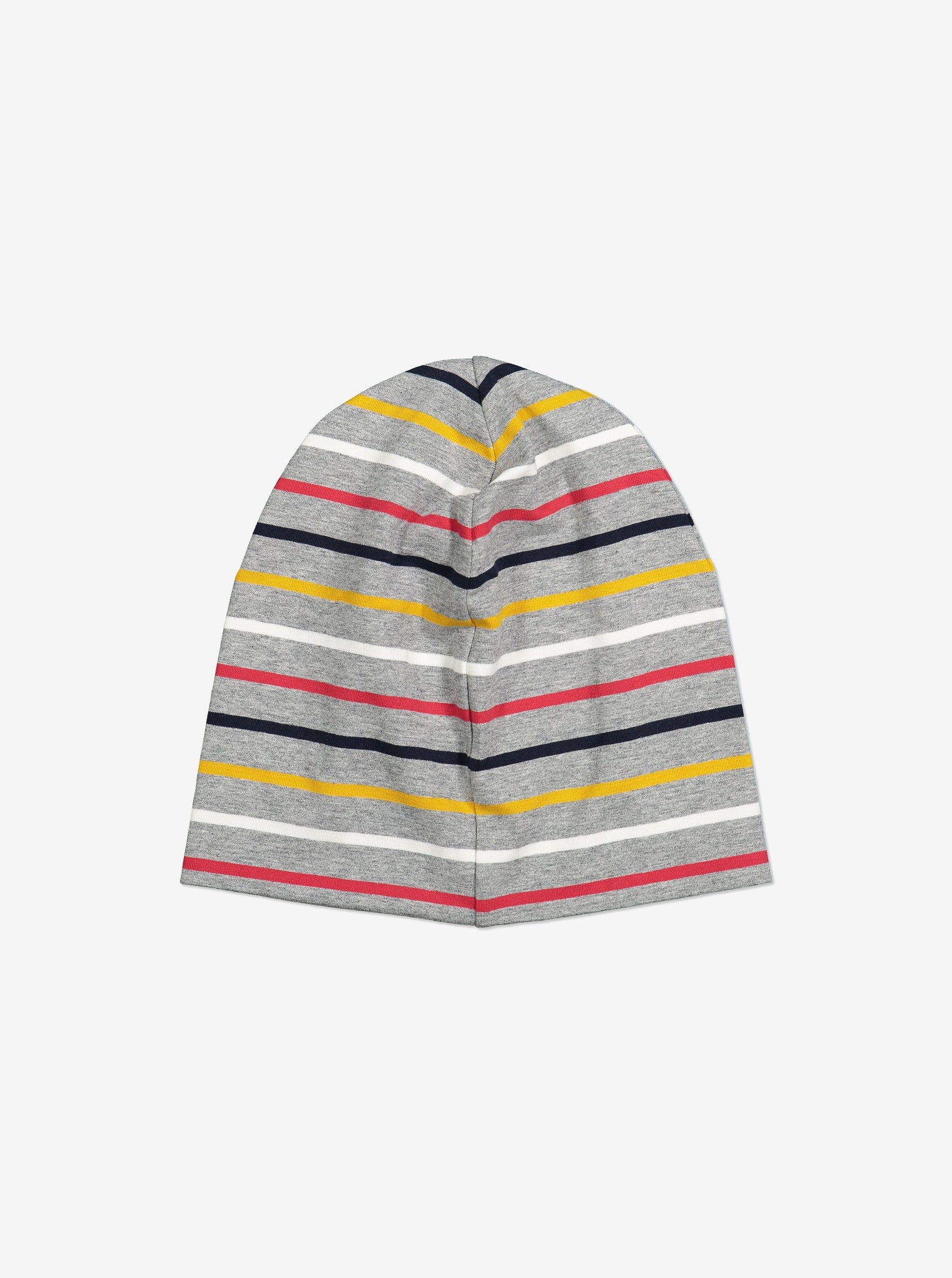 Striped Kids Beanie Hat-9m-12y-Grey-Unisex