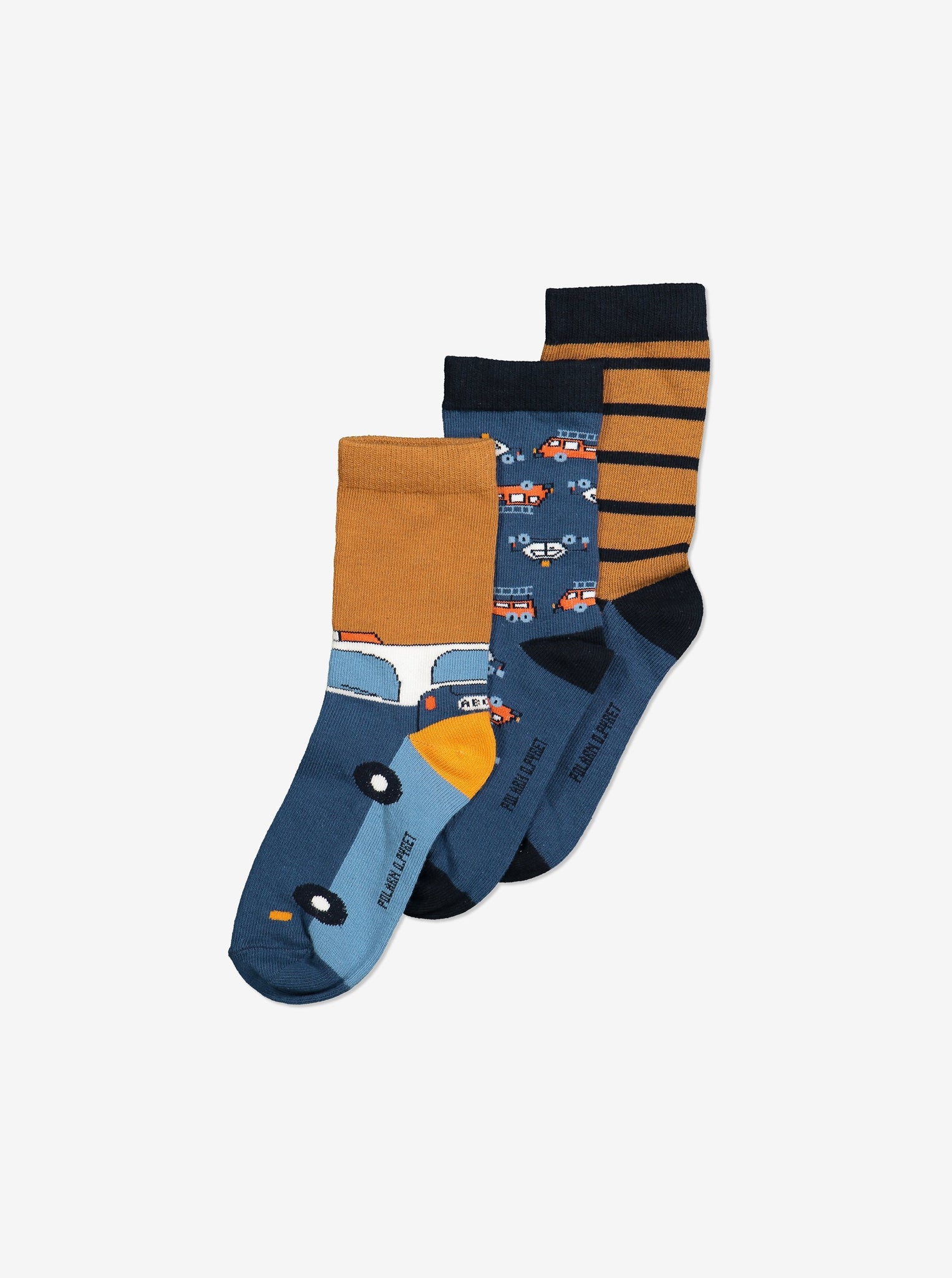 3 Pack Kids Socks-Unisex-1-8y-Blue