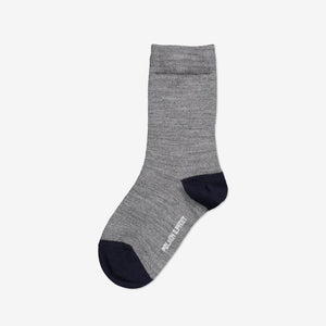 Merino Kids Socks-Unisex-4m-12y-Grey