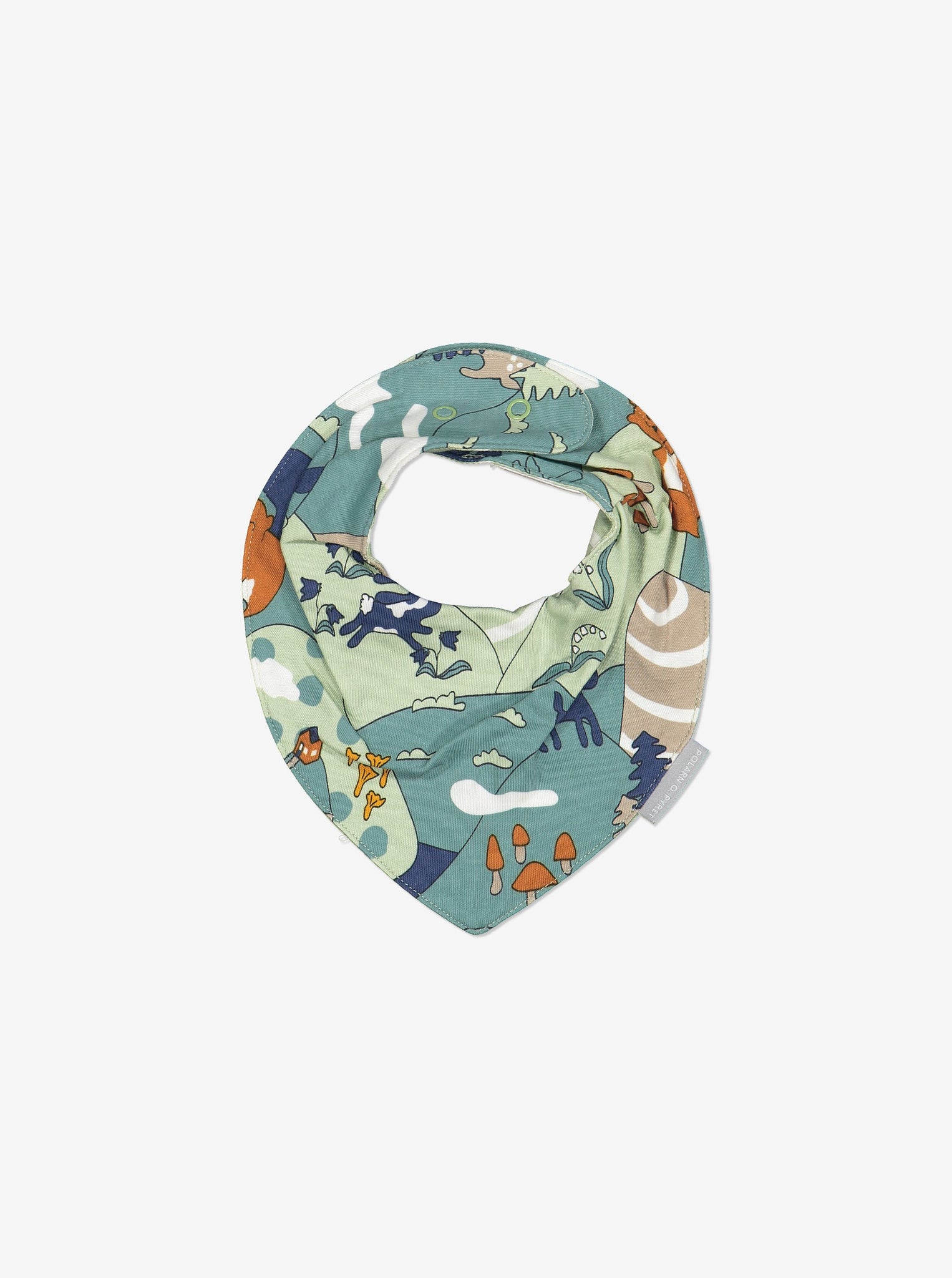 Nordic Forest Baby Bib-Unisex-One Size-Green