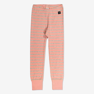 Striped Kids Leggings-Girl-1-6y-Pink