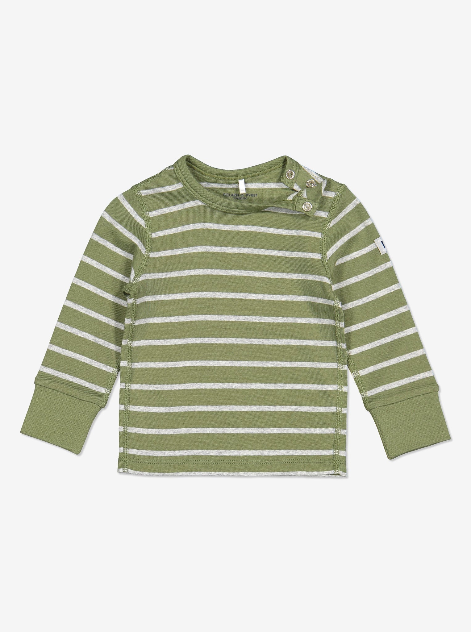Striped Kids Top-Unisex-2m-6y-Green