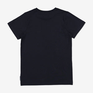 Organic Kid T-Shirt-Unisex-6-12y-Navy