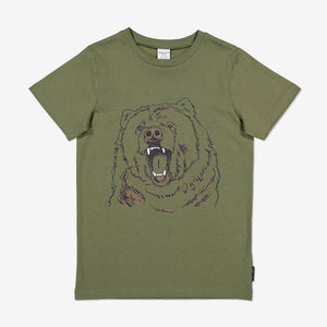 Organic Kid T-Shirt-Unisex-6-12y-Green