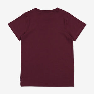 Organic Kid T-Shirt-Girl-6-12y-Purple