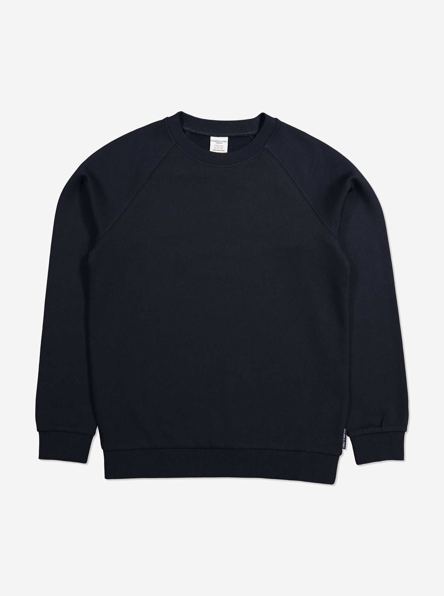 Navy Kids sweatshirt, sustainable organic cotton, durable and comfortable, polarn o. pyret quality