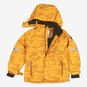 Kids Padded Winter Coat-2-10y-Yellow-Unisex