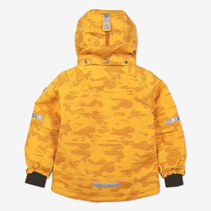 Kids Padded Winter Coat-2-10y-Yellow-Unisex