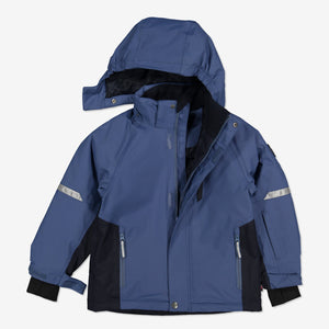 Kids Padded Winter Coat-2-12y-Blue-Boy