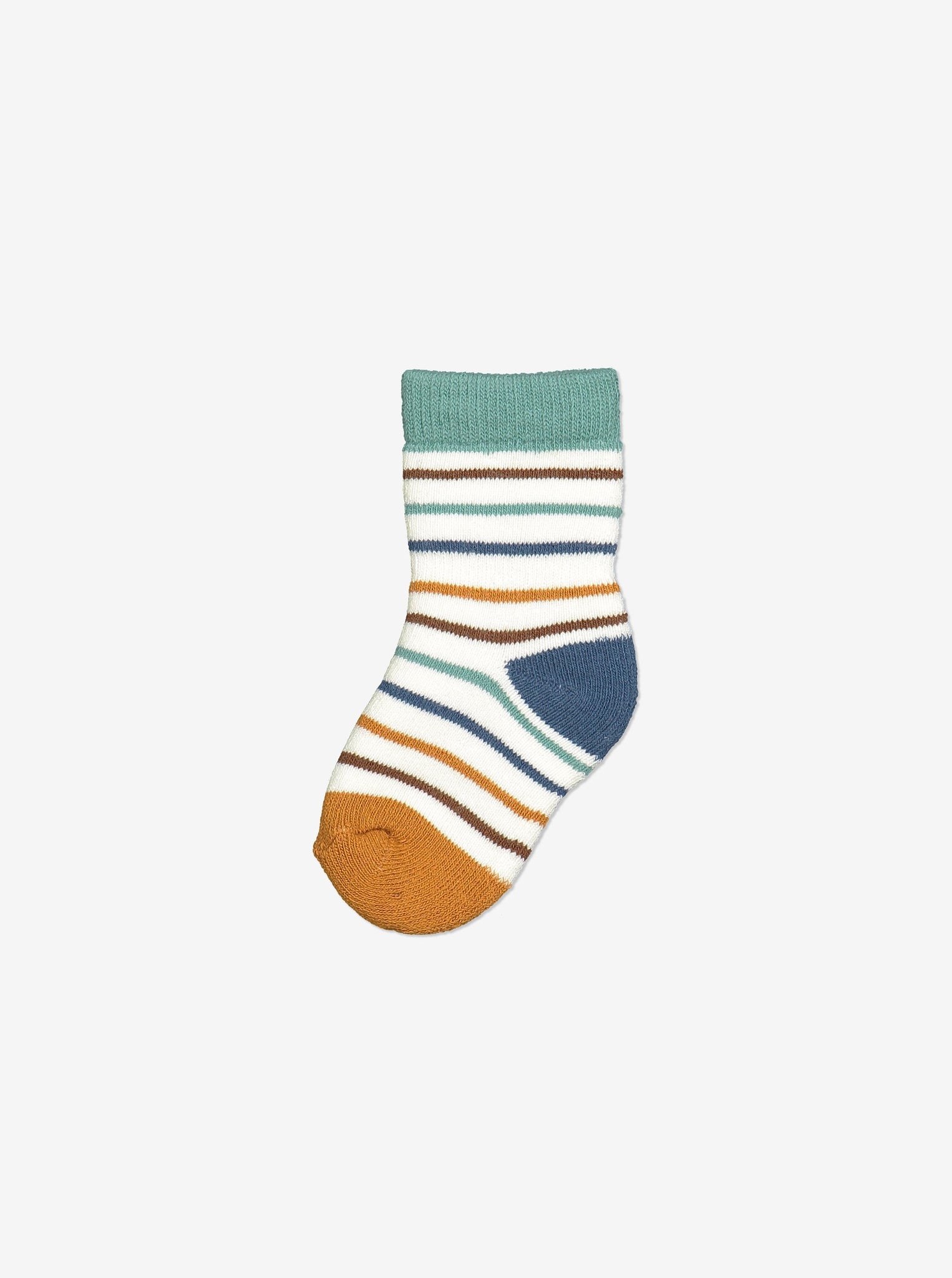 Striped Baby Socks-Unisex-0-1y-Natural