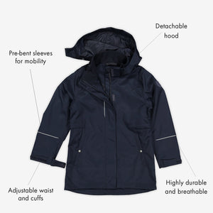 Longline Waterproof Kids Shell Jacket