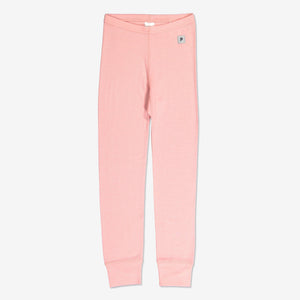 Thermal long johns in pink for 0-12 year old girls. Made with a cosy and super soft merino wool