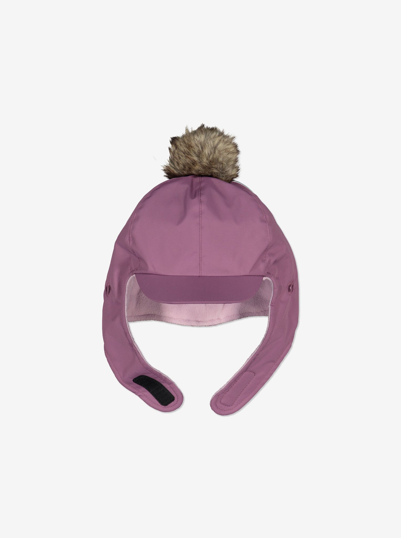 Waterproof Kids Bobble Hat-6m-2y-Purple-Girl