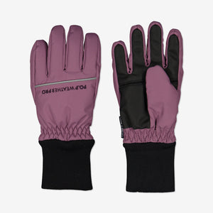 Kids Padded Winter Gloves-2-12y-Purple-Girl