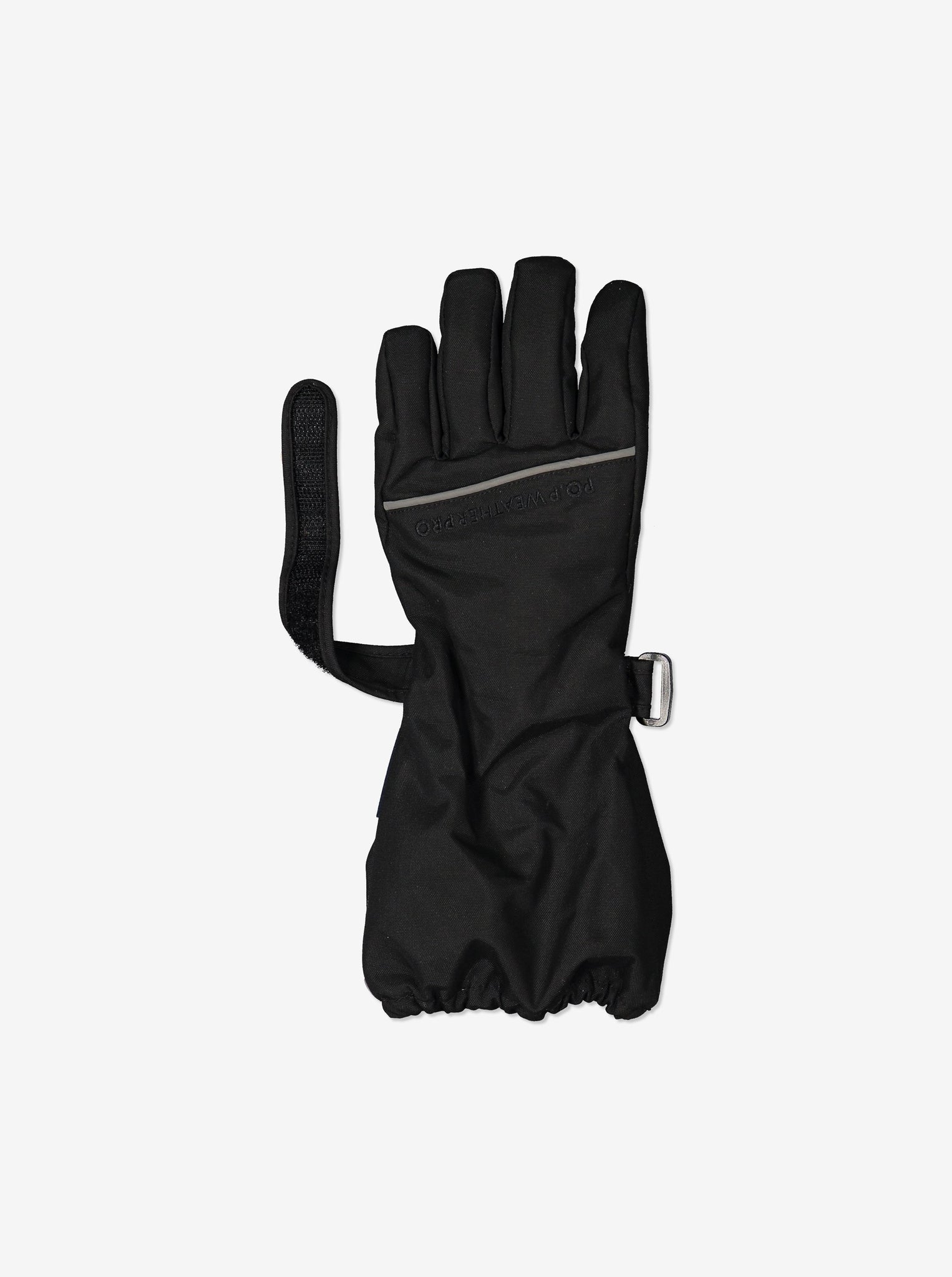 Padded Kids Ski Gloves-2-12y-Black-Boy