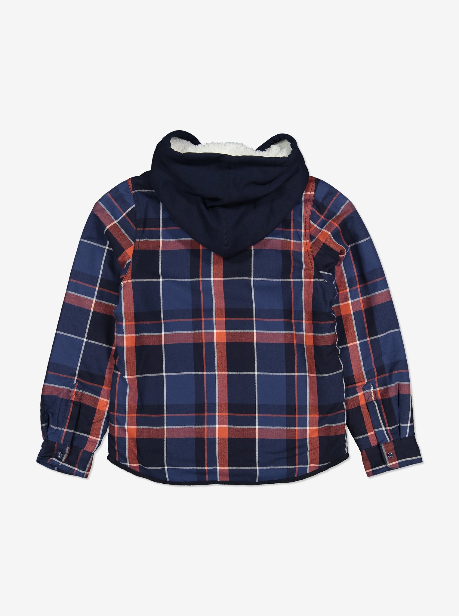 Fleece Lined Kids Shirt-Unisex-1-12y-Navy