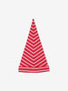 Kids Striped Christmas Hat S-L Red Unisex