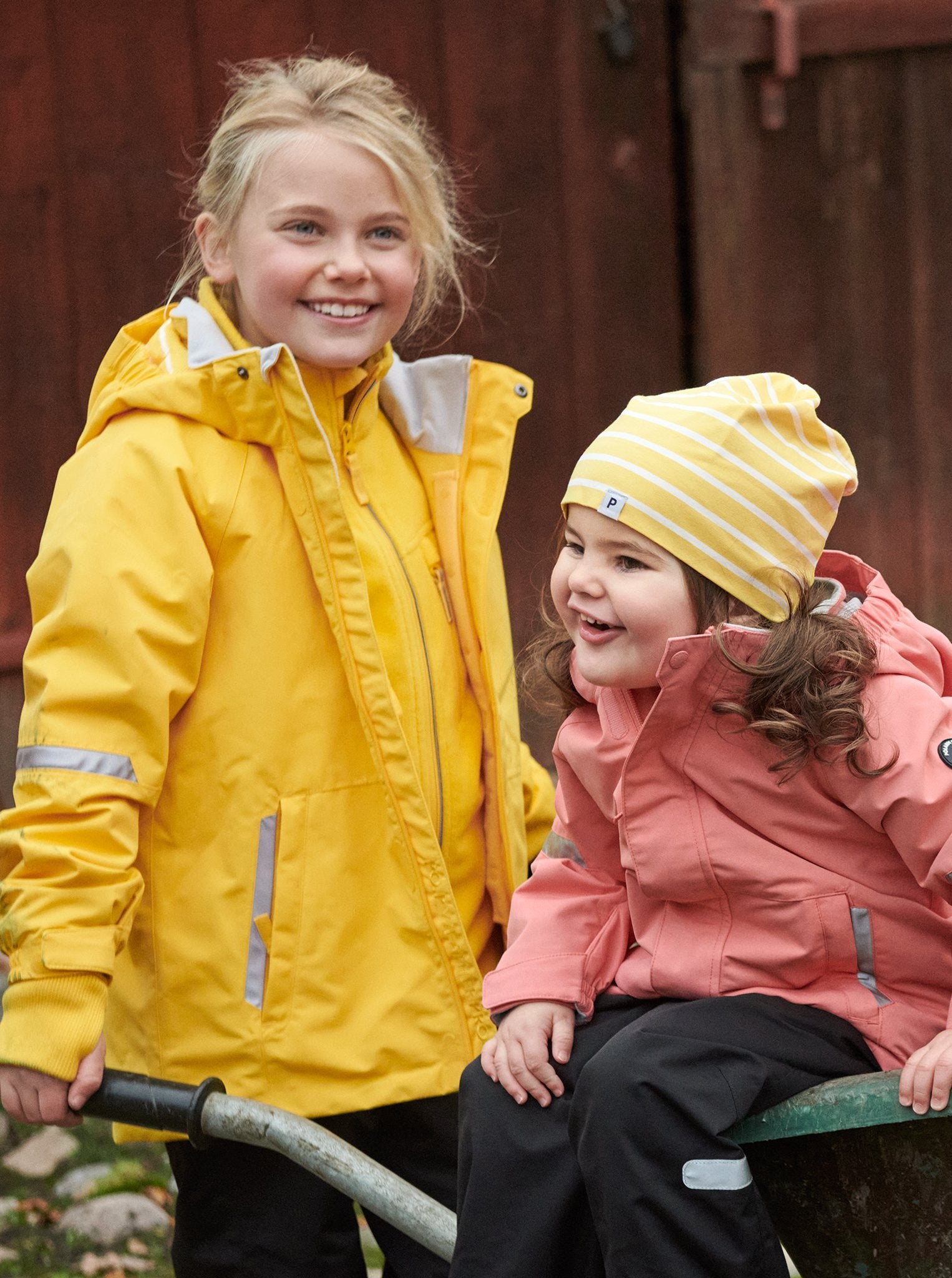 Kids Beige Waterproof Shell Jacket