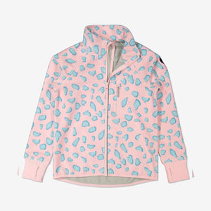 Kids Pink Fleece & Waterproof Jacket